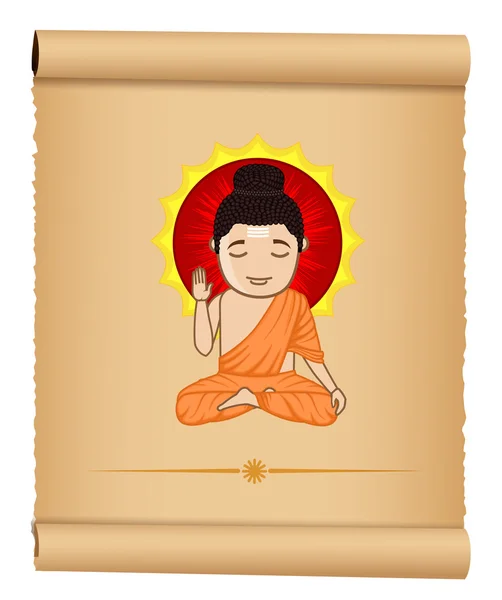 Будда, Йоги Гаутам — стоковый вектор