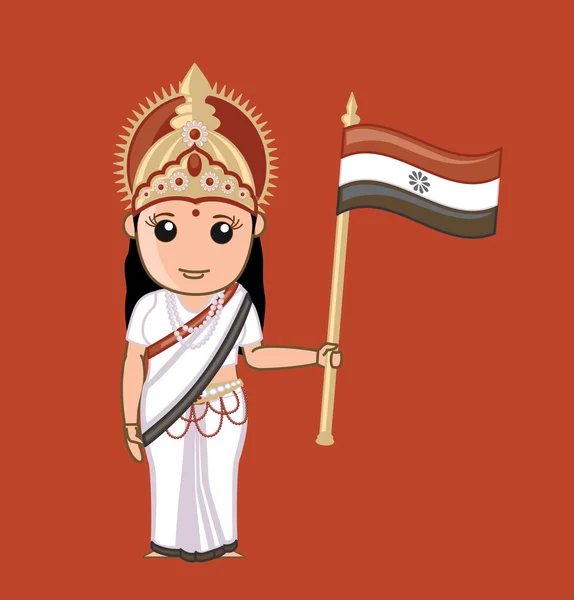 Bharat Mata - Indian God — Wektor stockowy