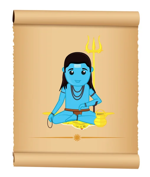 Индийский бог - Баба Балакнатх — стоковый вектор