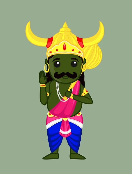 Yamaraja - God of Hindu — Stock Vector