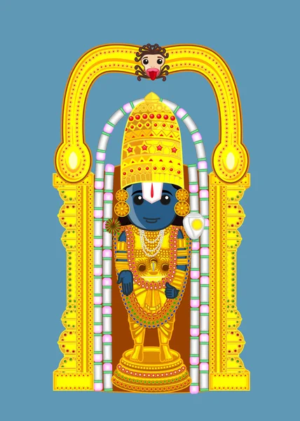 Indian God - Baala Ji — Stock Vector