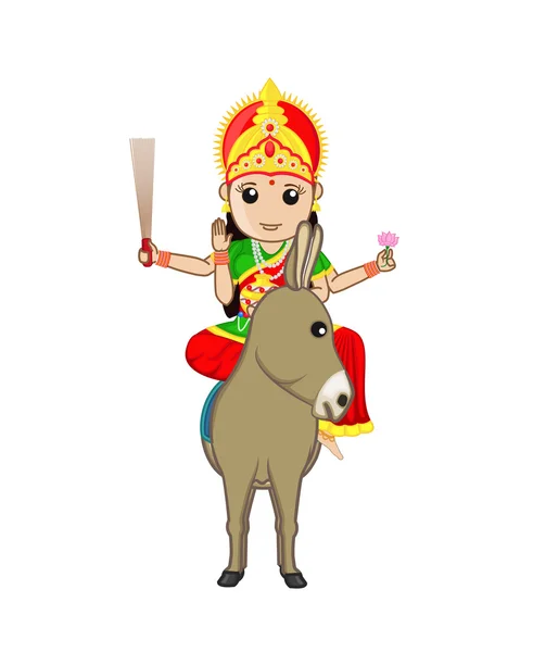 Jai sheetla mata - Göttin der indischen Mythologie — Stockvektor