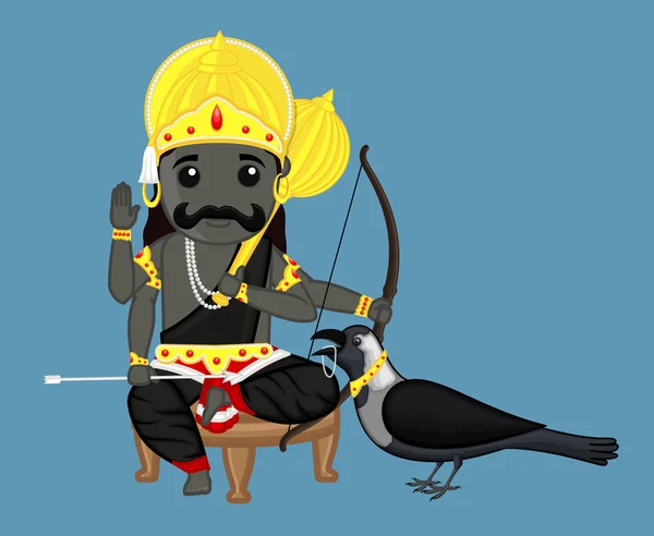 Shanidev - Indian God — Stok Vektör
