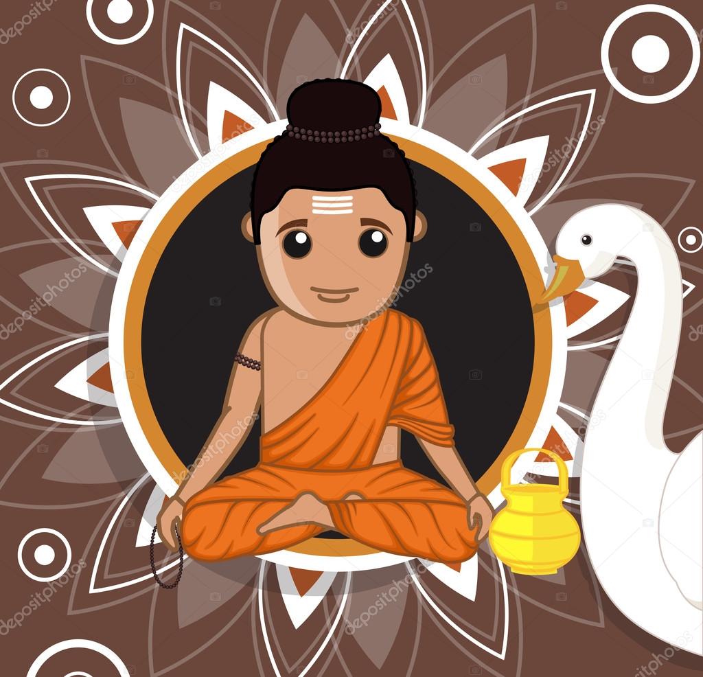 Gautam Buddha Cartoon Character