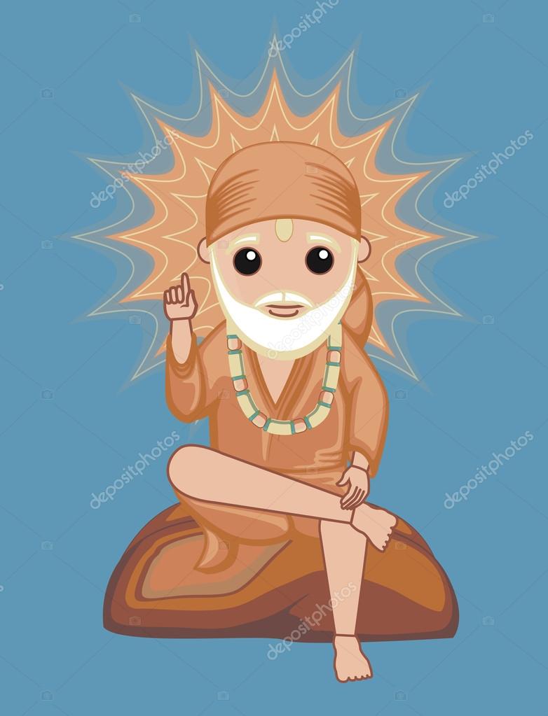 Shirdi Sai Baba - Hindu God Stock Vector Image by ©baavli #76699399 Shirdi Sai Baba - Hindu God Stock Vector Image by ©baavli #76699399