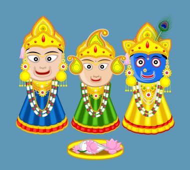 Shri Jagannath - Orissan God clipart