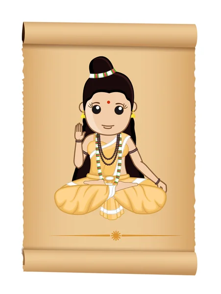 Sadhvi - Santa hembra hindú — Archivo Imágenes Vectoriales
