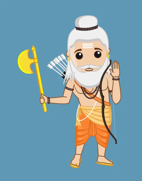 Parshuram - Indiano Saint Character — Vetor de Stock