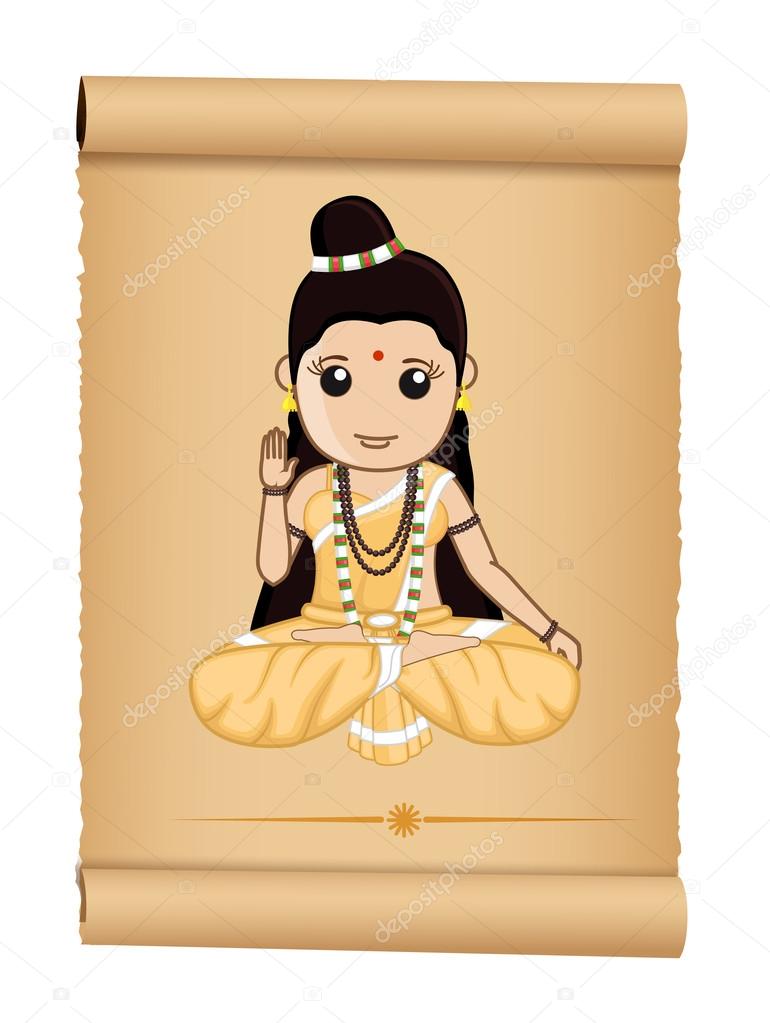 Sadhvi Female Hindu Saint Stock Vector Image by ©baavli 76703451