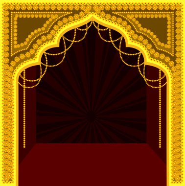 Decorative Royal Temple Frame Design