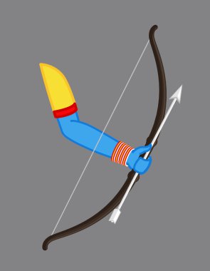 Bow Arrow Vector - Hindu Mythological Weapon
