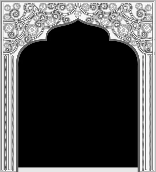 Silver Decorative Frame — Stock Vector