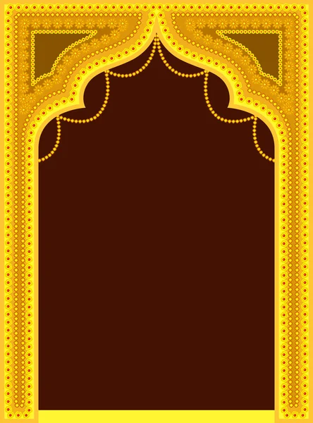 Golden Royal Decorative Frame — ストックベクタ