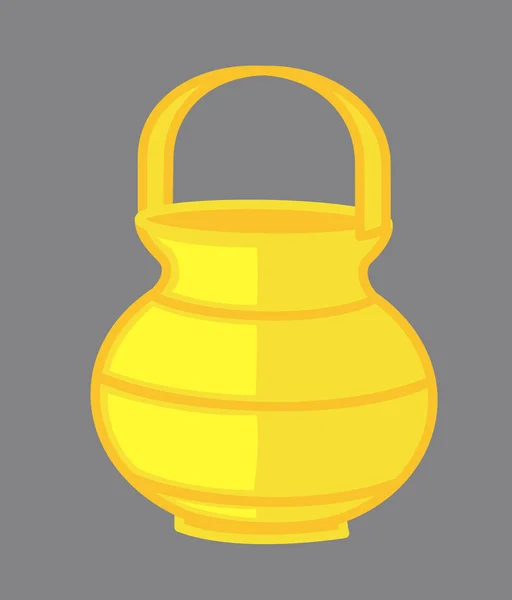 Kamandal - Golden Sage Jar — Stock Vector