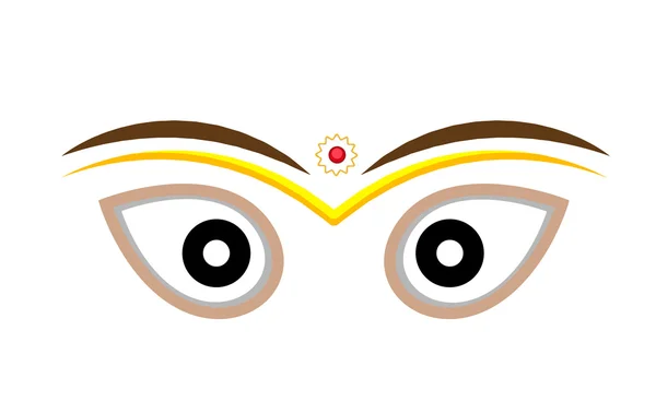Yeux de Durga — Image vectorielle