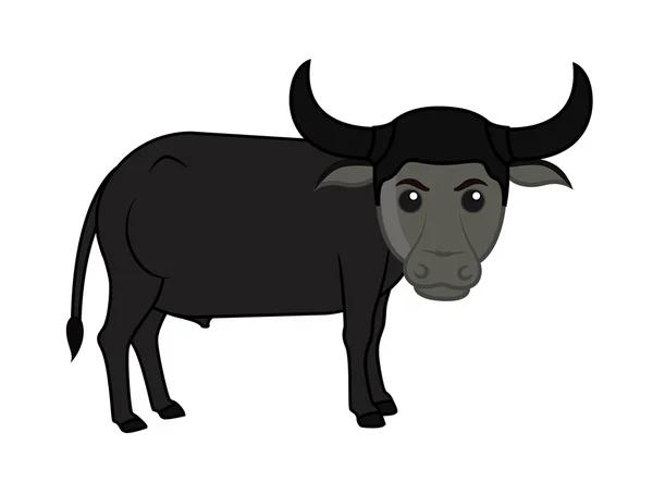 Buffalo cartone animato divertente — Vettoriale Stock