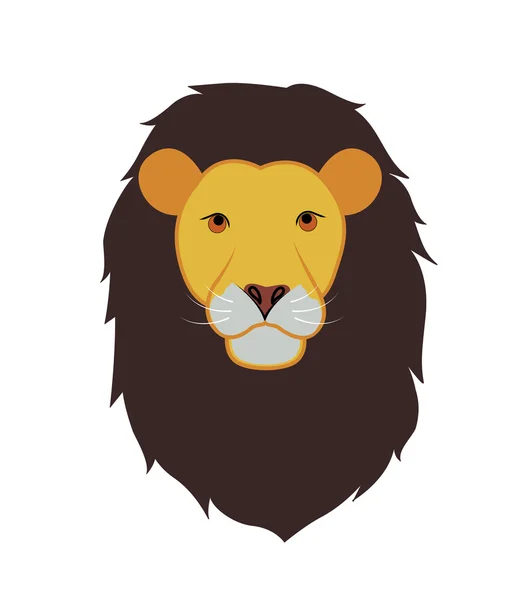 Lví obličej — Stockový vektor