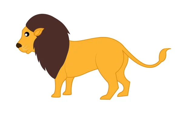 Cartoon Wild Lion — Stockvector