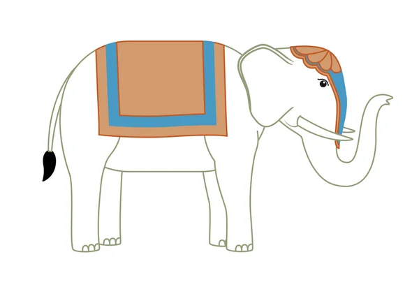 Elefante de dibujos animados — Archivo Imágenes Vectoriales