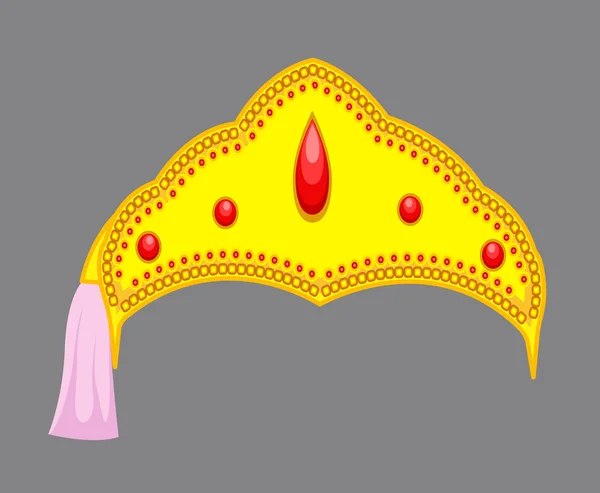 Traditional Hindu Crown Design — 스톡 벡터