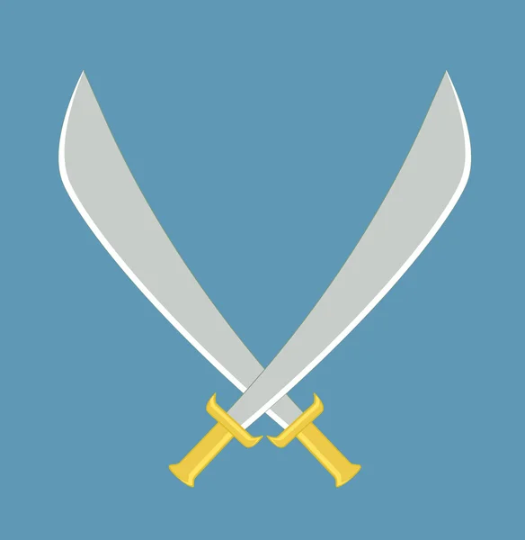 Crossed Swords Vector — Stock Vector