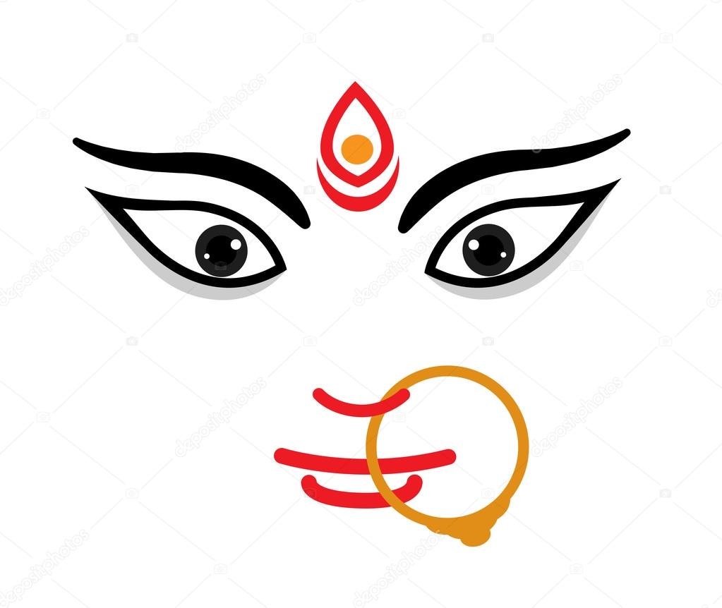 Maa Durga Face Expression - Mythological Hindu Goddess