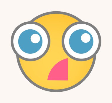 Fear - Cartoon Smiley Vector Face