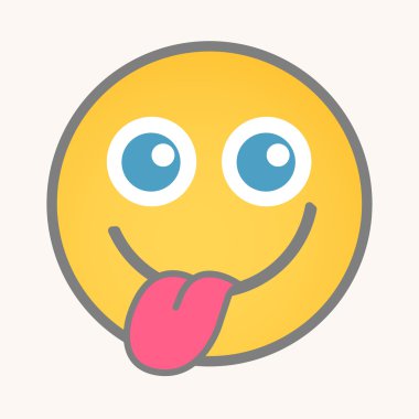Teasing - Cartoon Smiley Vector Face