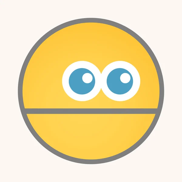 Foolish - Cartoon Smiley Vector Face — Stockvector