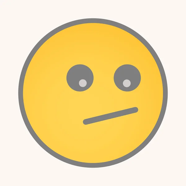 Disgust - Cartoon Smiley Vector Face — Stock vektor