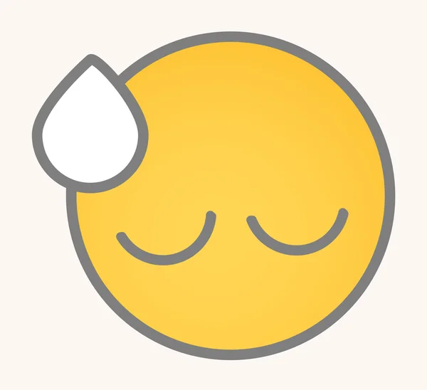 Upset - Cartoon Smiley Vector Face — Wektor stockowy