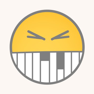 Irritate - Cartoon Smiley Vector Face