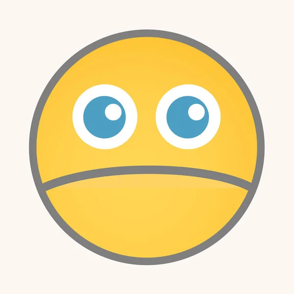 Innocent - Cartoon Smiley Vector Face — Stockový vektor