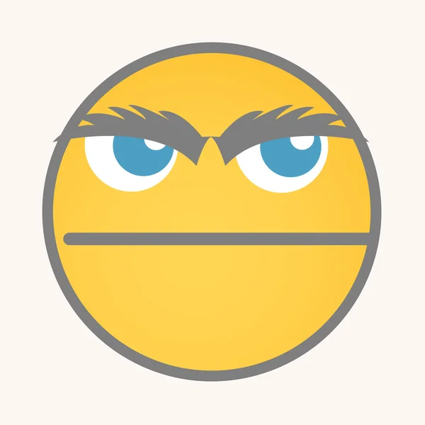 Don't Speak - Cartoon Smiley Vector Face — Διανυσματικό Αρχείο