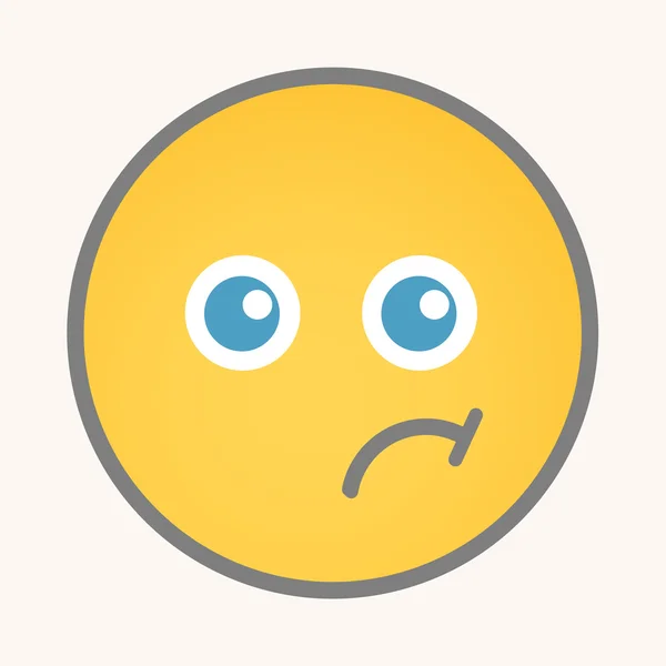 Guilty - Cartoon Smiley Vector Face — 스톡 벡터