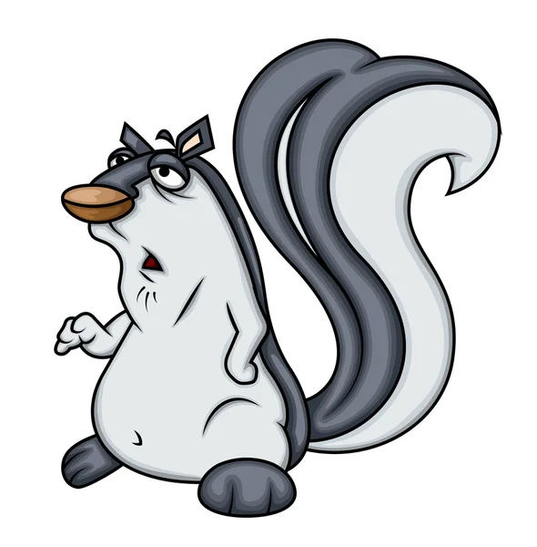 Stressful Squirrel Character — Stock vektor