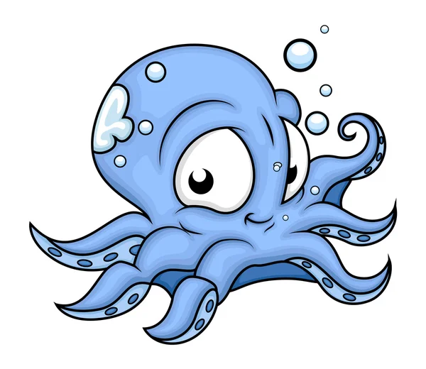 Gelukkig octopus — Stockvector