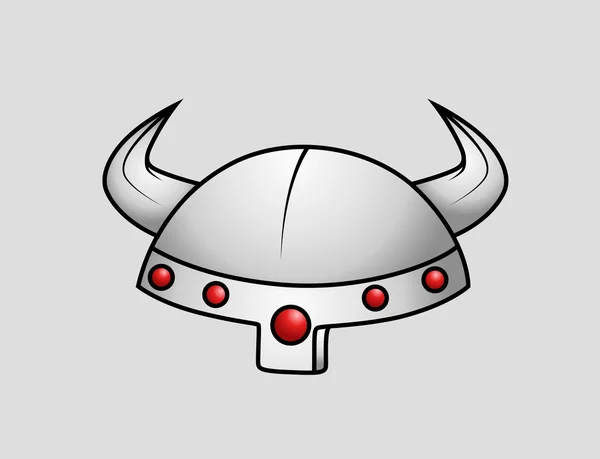 Casque de guerrier viking — Image vectorielle