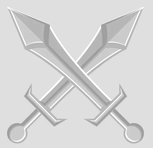 Kruis van zwaarden-illustraties — Stockvector