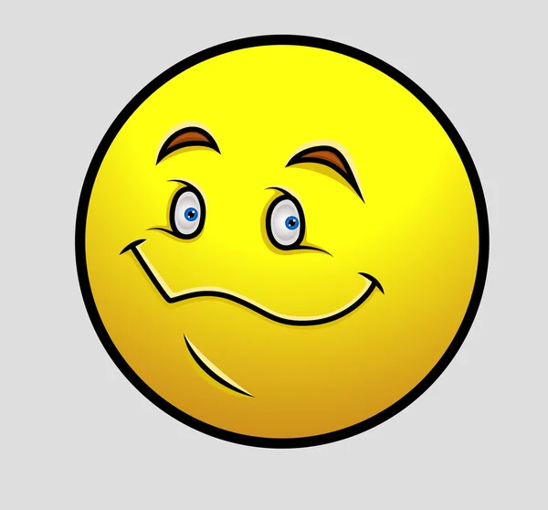 Emoticon Sorriso raccapricciante — Vettoriale Stock