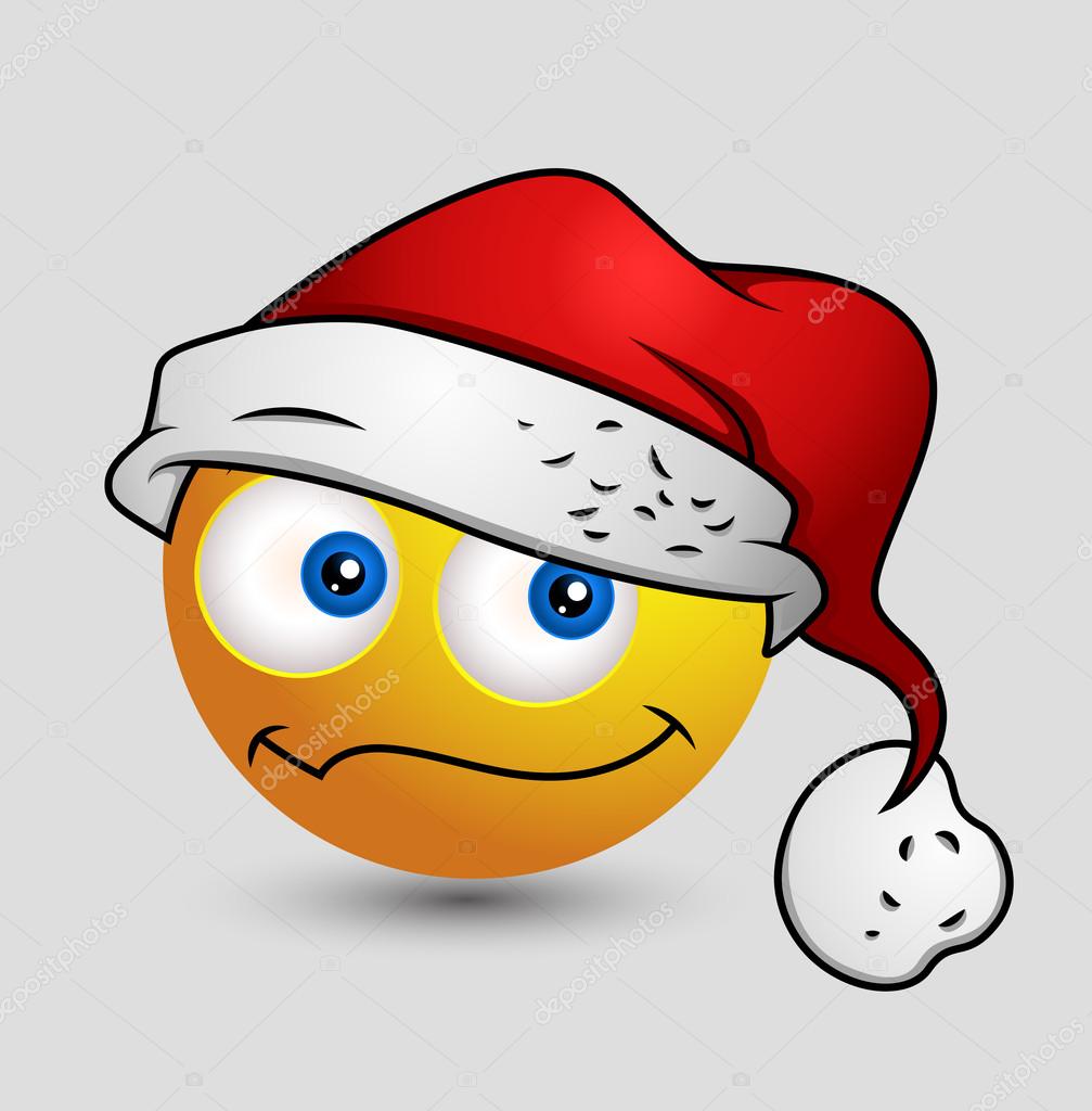 Download Cute Santa Smiley Vector Image By C Baavli Vector Stock 98049944