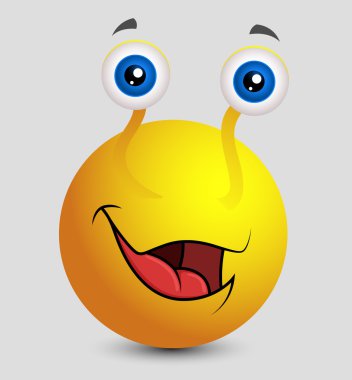 Sevimli salyangoz Emoji Smiley ifade