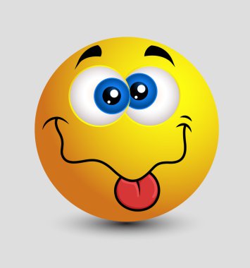 Dil aptal Emoji Smiley ifade alay
