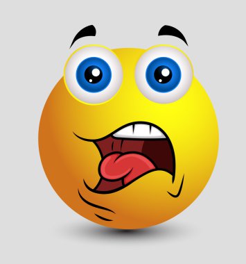 Şok ifade - Emoji Smiley ifade