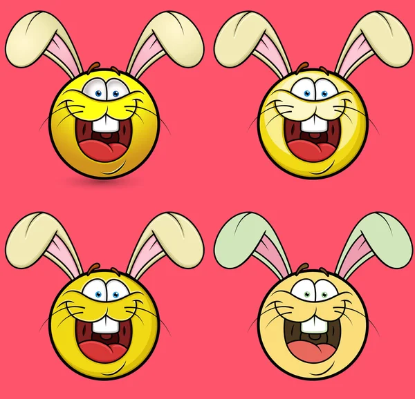 Funny Laughing Rabbit Smiley Stock Vector Image by ©baavli #98050426