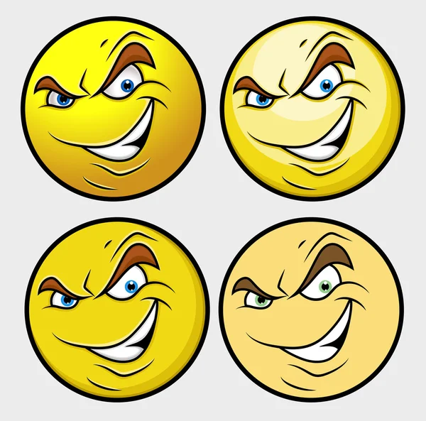 Kötü Emoji Smiley ifade — Stok Vektör