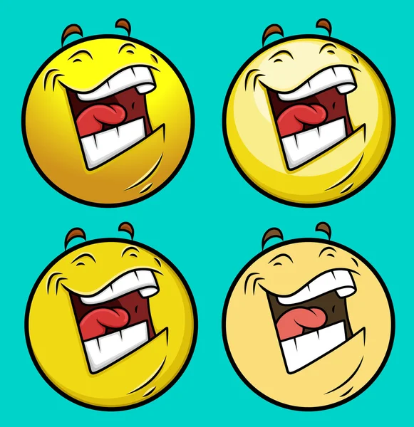 Rindo Emoji Smiley Emoticon — Vetor de Stock