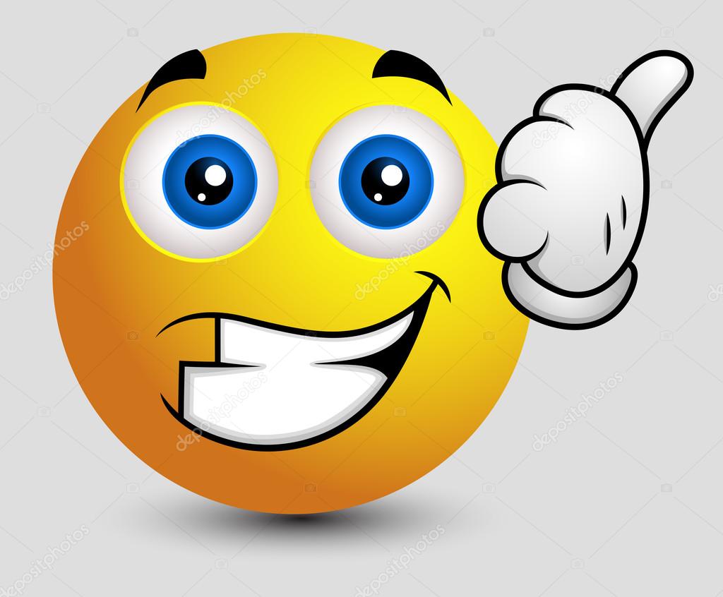 Viel Glück - Emoji-Smiley-Emoticon Stock-Vektorgrafik von ©baavli 98057220