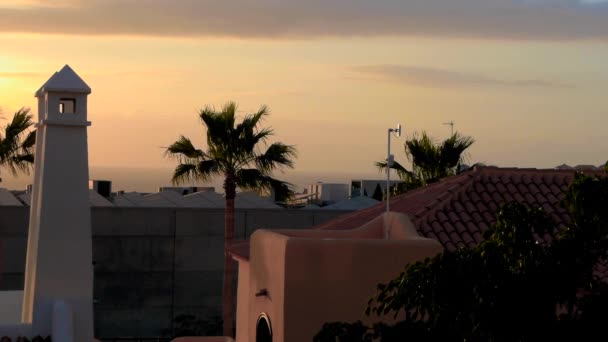 Sunset on Island of Tenerife — Stock Video