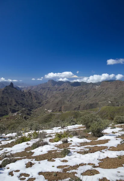 Gran Canaria, Caldera de Tejeda w lutym 2016 — Zdjęcie stockowe